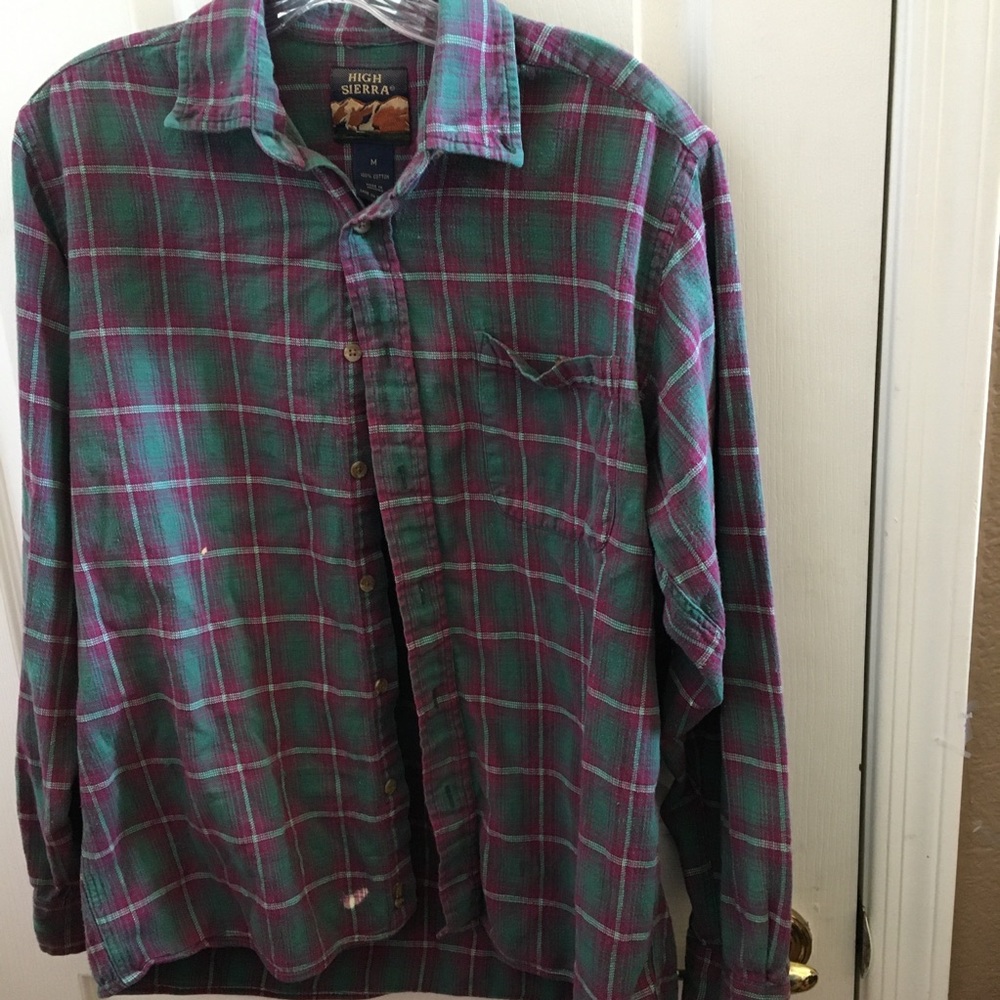 FINAL MARKDOWN Men’s high Sierra flannel shirt medium